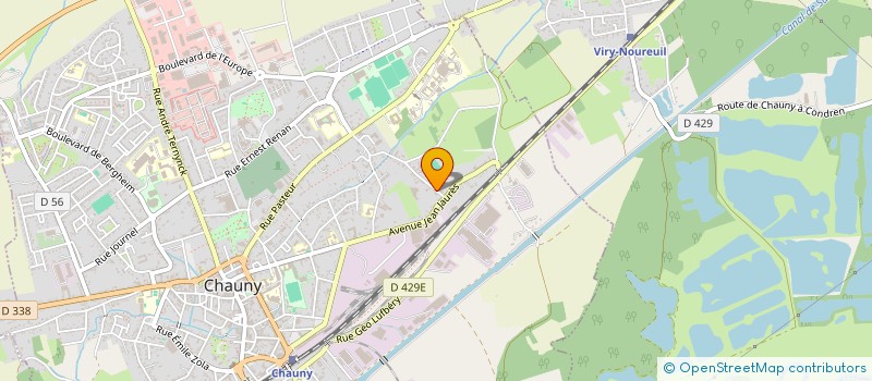 localisation de l'entreprise SCI DE NEXANS  CHAUNY