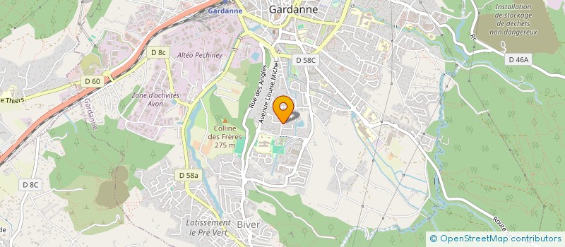 localisation de l'entreprise SCI DE NICE  GARDANNE
