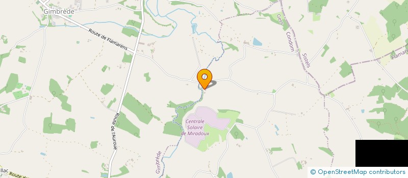 localisation de l'entreprise SCI DE NICOULEAU  MIRADOUX