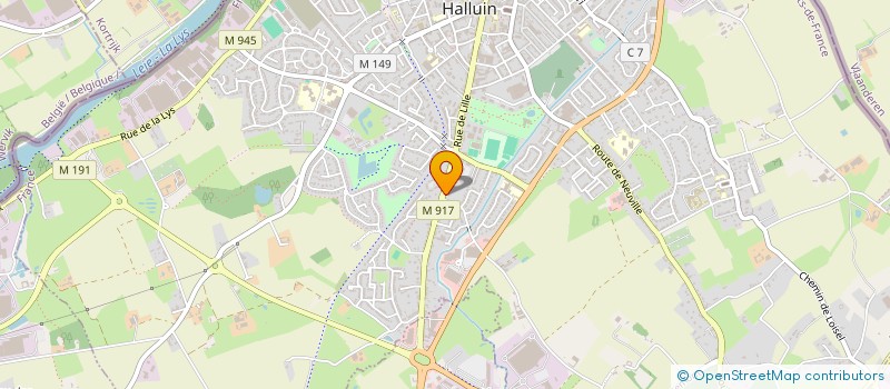 localisation de l'entreprise SCI DE NIVAPA  HALLUIN