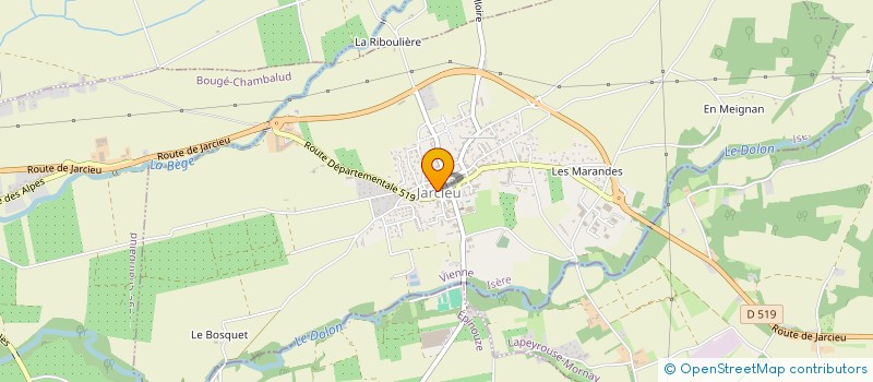 localisation de l'entreprise SCI DE NIVELLE  JARCIEU