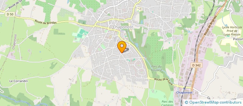 localisation de l'entreprise SCI DE NIZY  CHAPONOST