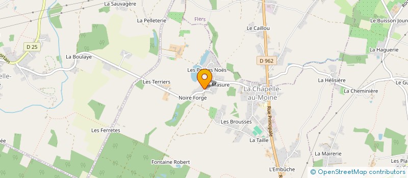 localisation de l'entreprise SCI DE NOIR FORGE à LA CHAPELLE-AU-MOINE