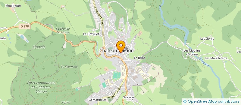 localisation de l'entreprise SCI DE NOIREFONTAINE  CHATEAU-CHINON (VILLE)