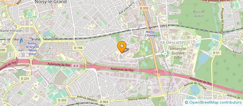 localisation de l'entreprise SCI DE NOISY à NOISY-LE-GRAND