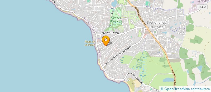 localisation de l'entreprise SCI DE NOROIT à BRETIGNOLLES-SUR-MER