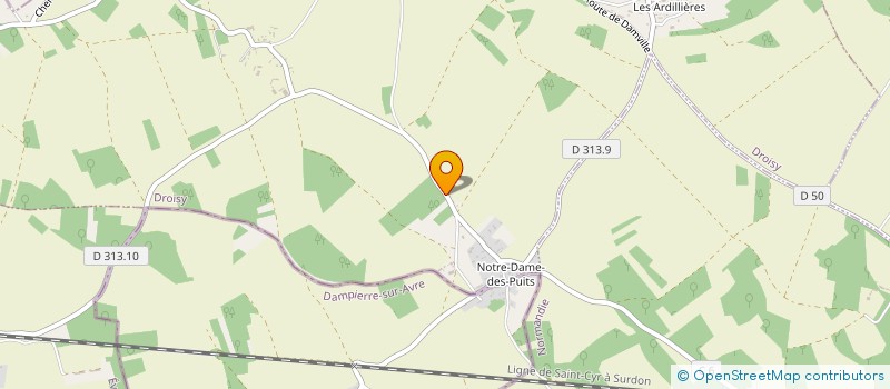 localisation de l'entreprise SCI DE NOTRE DAME DES PUITS  DROISY