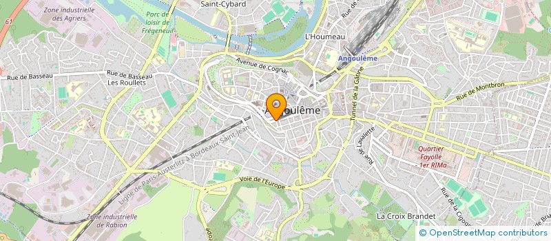 localisation de l'entreprise SCI DE NUTRITION ET DE MESOTHERAPIE à ANGOULEME
