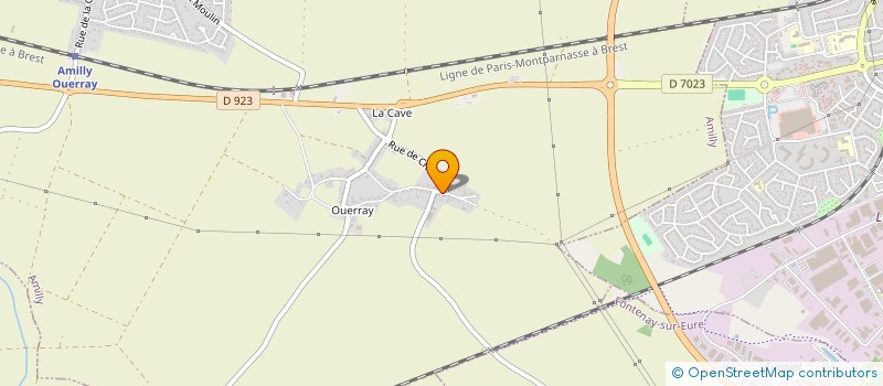localisation de l'entreprise SCI DE OUERRAY à AMILLY