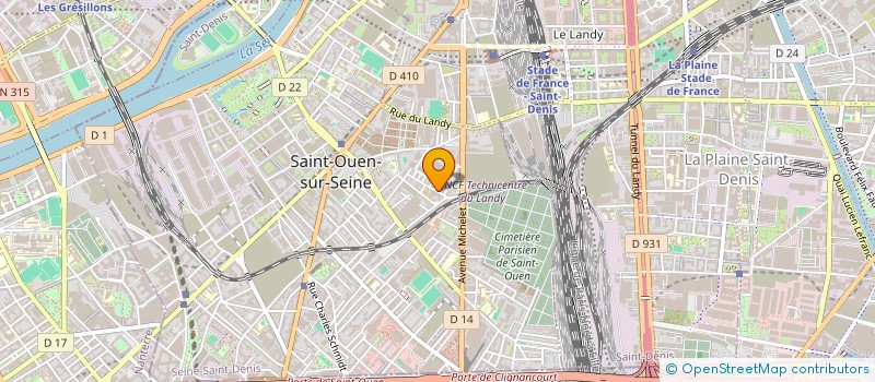 localisation de l'entreprise SCI DE PALAREN à SAINT-OUEN-SUR-SEINE
