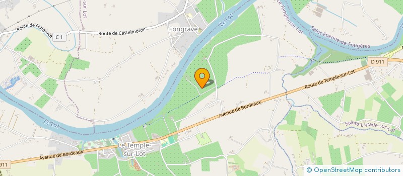 localisation de l'entreprise SCI DE PALLENE  LE TEMPLE-SUR-LOT