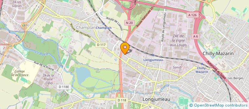 localisation de l'entreprise SCI DE PALMA  CHAMPLAN