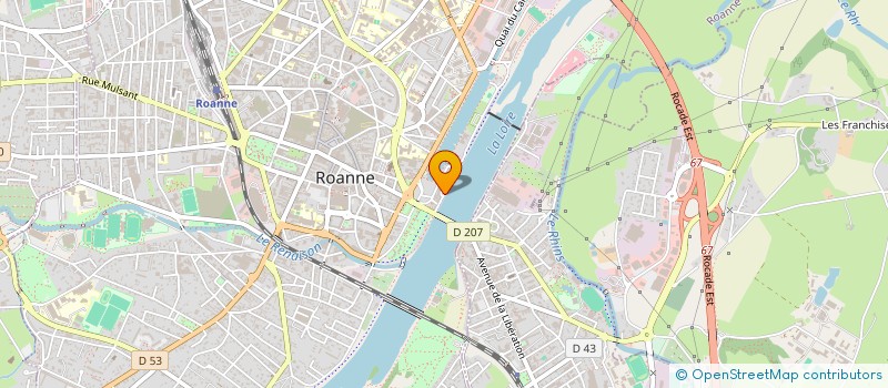 localisation de l'entreprise SCI DE PANISSIERES NOVELTIS  ROANNE