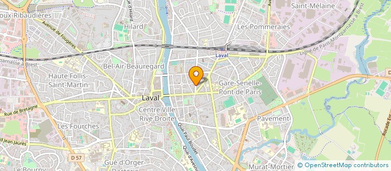 localisation de l'entreprise SCI DE PARADIS à LAVAL