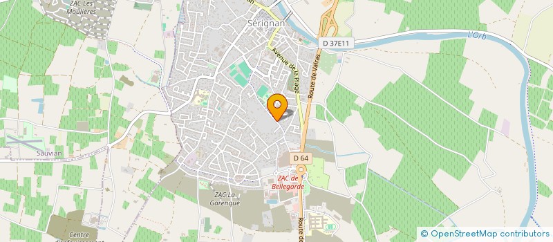 localisation de l'entreprise SCI DE PARADIS à SERIGNAN