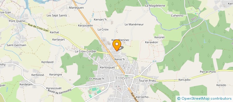 localisation de l'entreprise SCI DE PARC PENHOUET  ERDEVEN