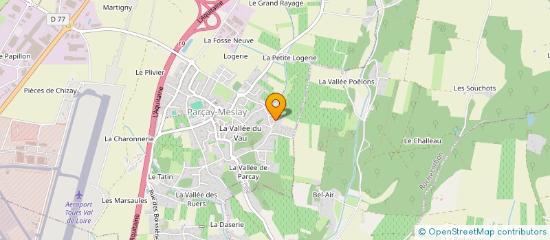 localisation de l'entreprise SCI DE PARCAY-MESLAY  THEILLAY