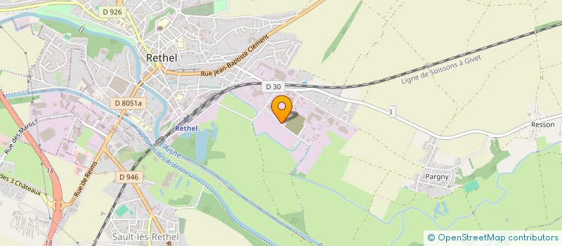 localisation de l'entreprise SCI DE PARGNY  RETHEL