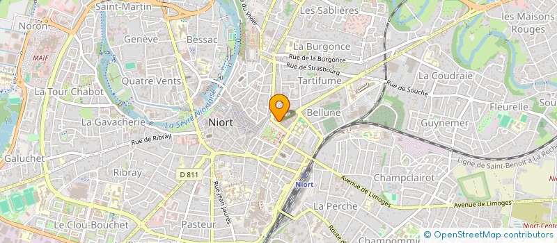 localisation de l'entreprise SCI DE PARIS à NIORT