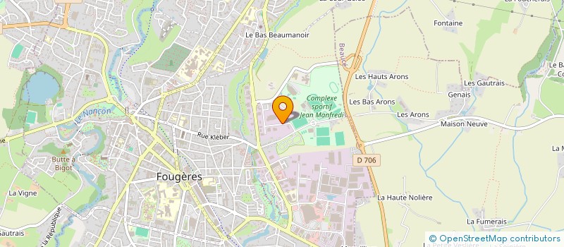 localisation de l'entreprise SCI DE PARON  FOUGERES