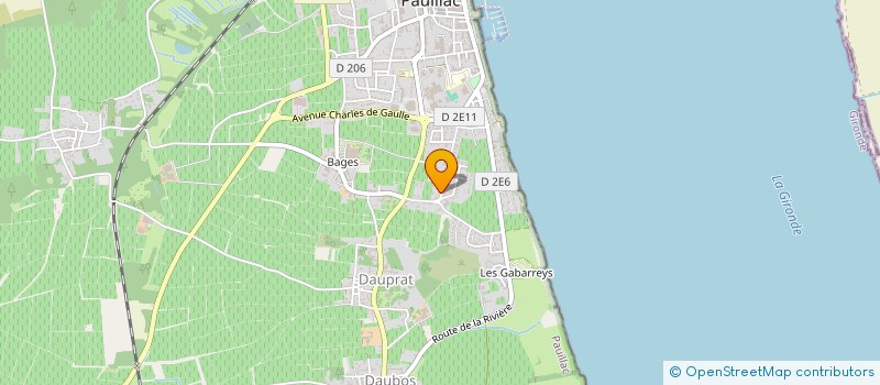 localisation de l'entreprise SCI DE PAUILLAC  PAUILLAC