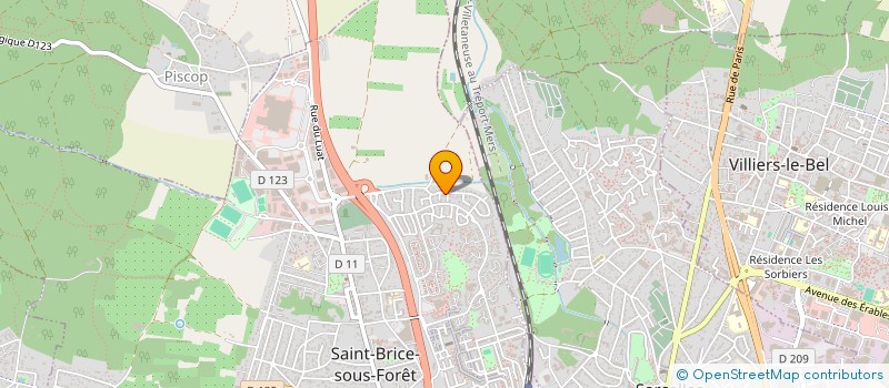 localisation de l'entreprise SCI DE PAZ à SAINT-BRICE-SOUS-FORET