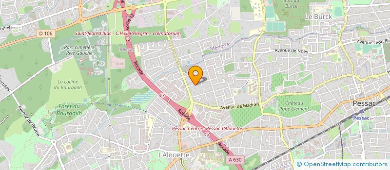 localisation de l'entreprise SCI DE PAZZI à PESSAC