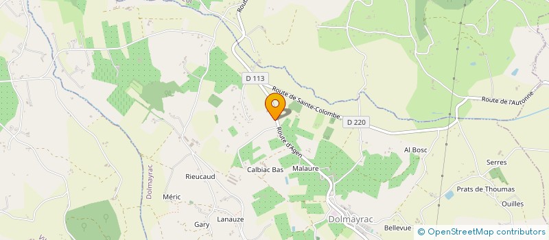 localisation de l'entreprise SCI DE PECHABRU  DOLMAYRAC