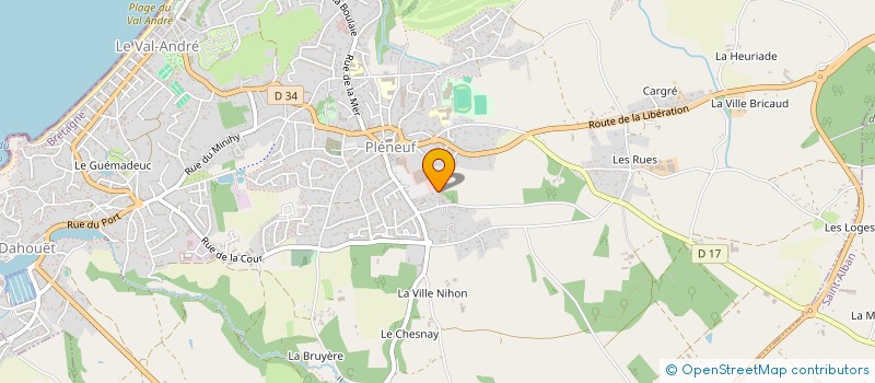 localisation de l'entreprise SCI DE PEILLAC  PLENEUF-VAL-ANDRE