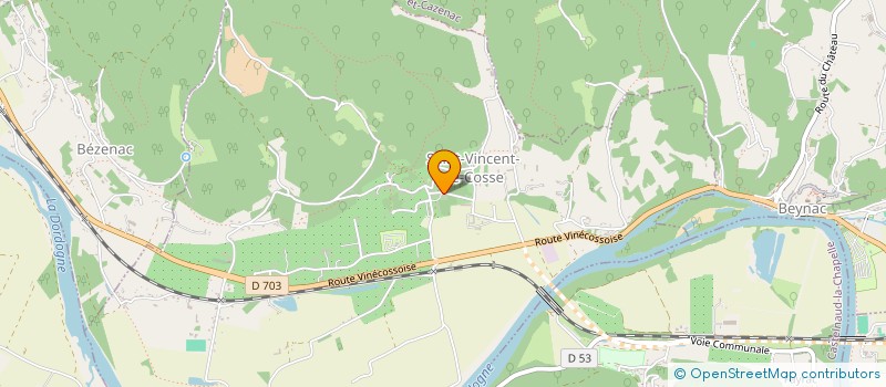 localisation de l'entreprise SCI DE PEJOUAN  SAINT-VINCENT-DE-COSSE