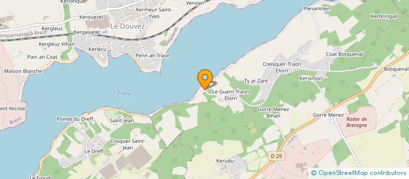 localisation de l'entreprise SCI DE PEN A VERN  PLOUGASTEL-DAOULAS