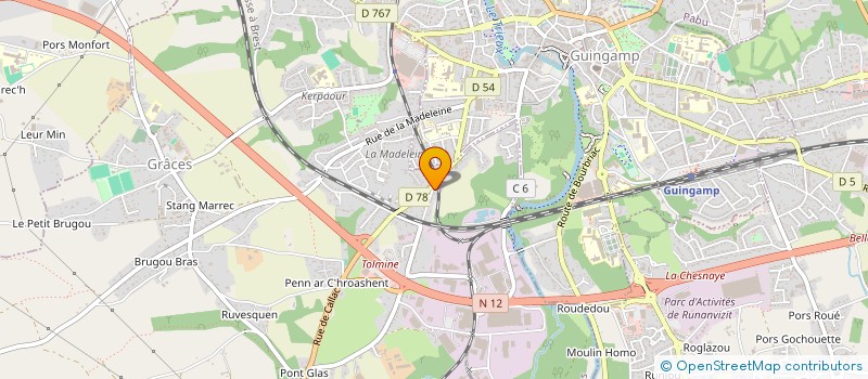 localisation de l'entreprise SCI DE PEN AN CROISSANT  GRACES