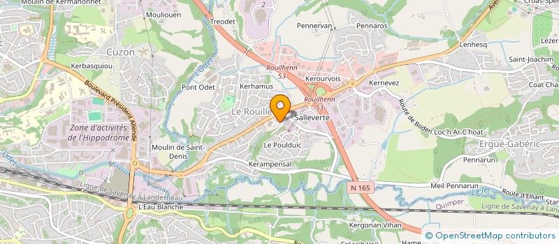 localisation de l'entreprise SCI DE PEN ERGUE  ERGUE GABERIC