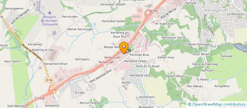 localisation de l'entreprise SCI DE PENHOAT  PLOMELIN