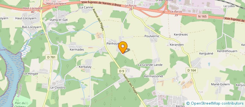 localisation de l'entreprise SCI DE PENHOET à KERVIGNAC