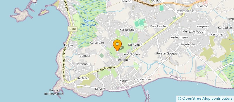 localisation de l'entreprise SCI DE PENNANGUER  PENMARCH