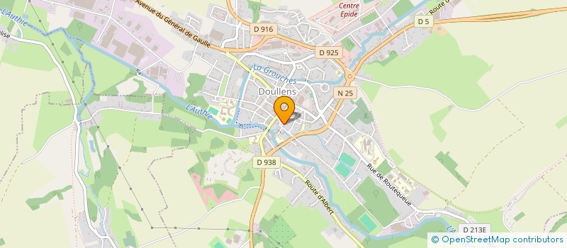 localisation de l'entreprise SCI DE PENTHIEVRE  DOULLENS