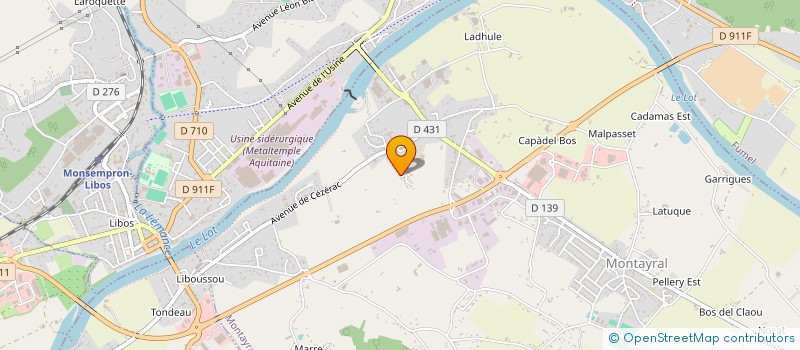 localisation de l'entreprise SCI DE PERRICARD  MONTAYRAL