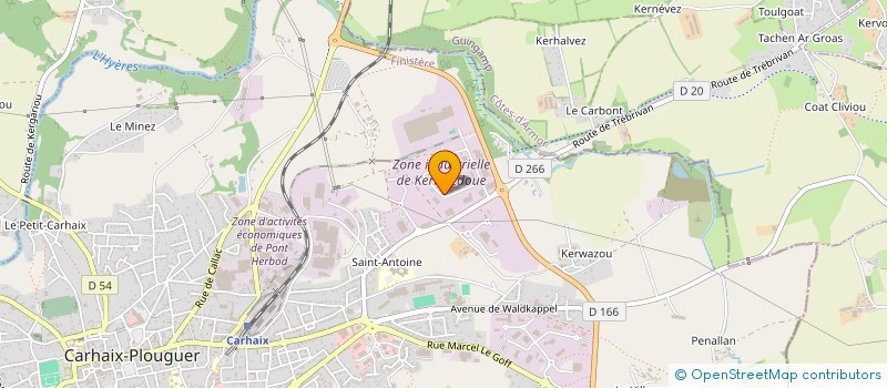 localisation de l'entreprise SCI DE PERSIVIEN  CARHAIX PLOUGUER