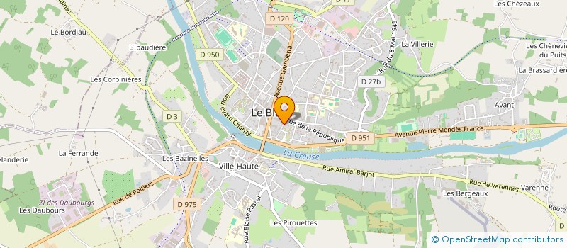 localisation de l'entreprise SCI DE PETITROC à LE BLANC