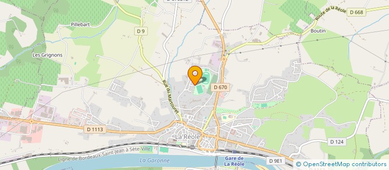 localisation de l'entreprise SCI DE PEYREFITTE  LA REOLE