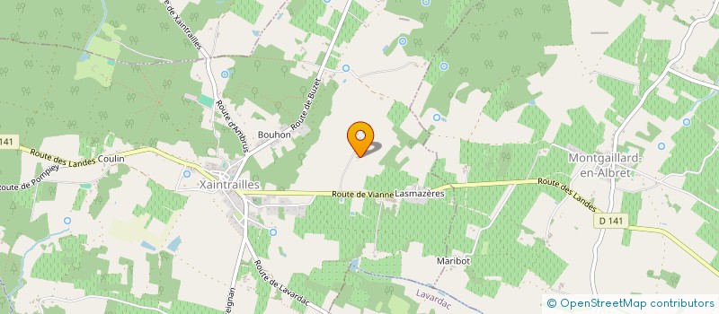 localisation de l'entreprise SCI DE PEYROUTAN  XAINTRAILLES