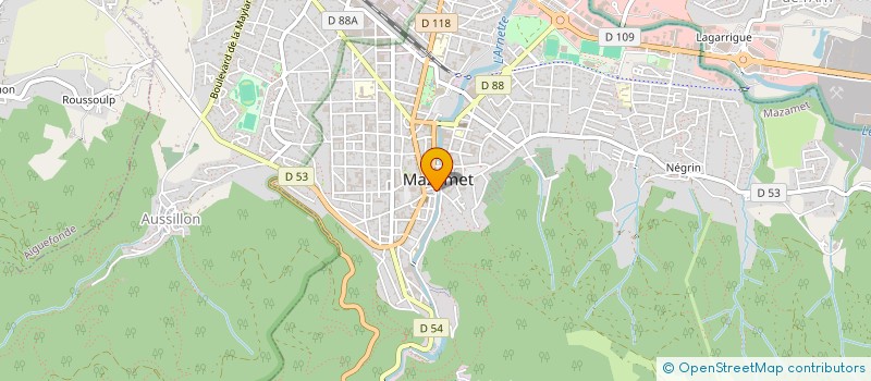 localisation de l'entreprise SCI DE PEYROUX à MAZAMET