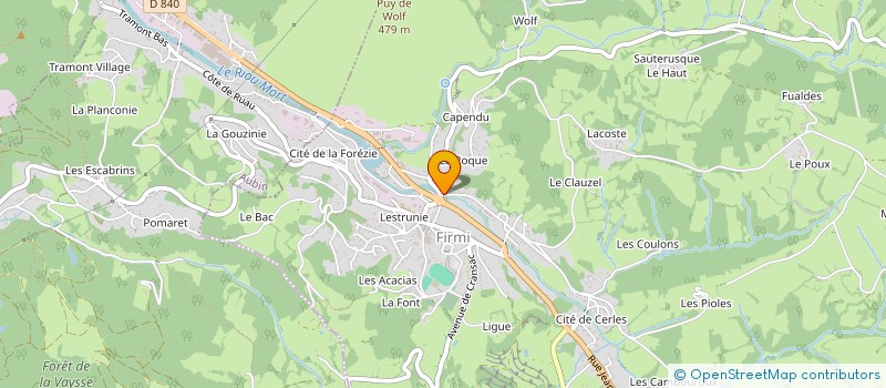 localisation de l'entreprise SCI DE PIECELONGUE  FIRMI