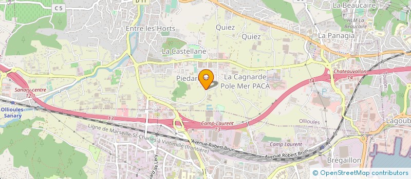 localisation de l'entreprise SCI DE PIEDARDAN à OLLIOULES