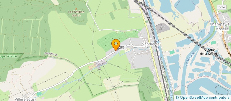 localisation de l'entreprise SCI DE PIEMONT  VANDIERES