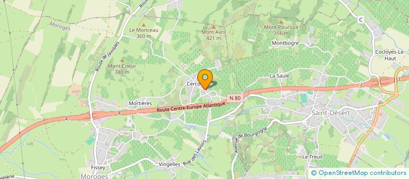 localisation de l'entreprise SCI DE PIERRE ET MARIA  MOROGES