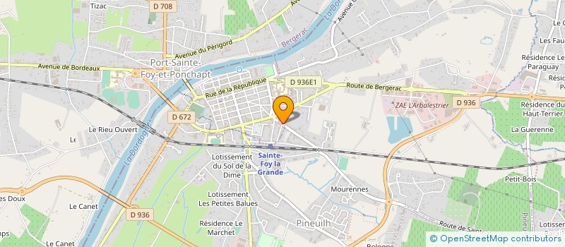 localisation de l'entreprise SCI DE PINEUILH  PINEUILH