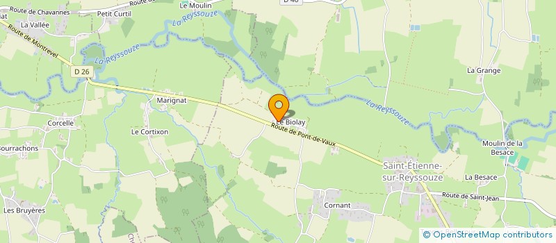 localisation de l'entreprise SCI DE PINHO  SAINT-ETIENNE-SUR-REYSSOUZE