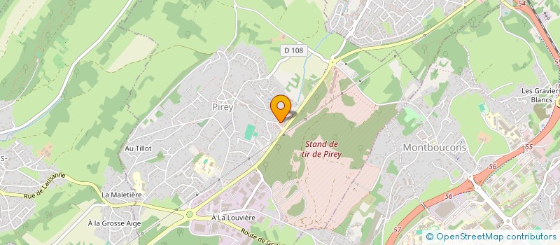 localisation de l'entreprise SCI DE PIREY  PIREY